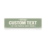 Voted Best Neighbors Ever Metal Sign – Funny Neighbor Gift & Porch Decor