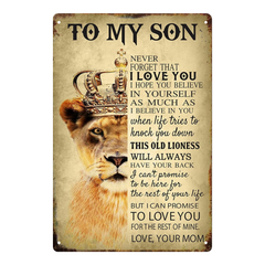 To My Son – Vintage Lion Crown