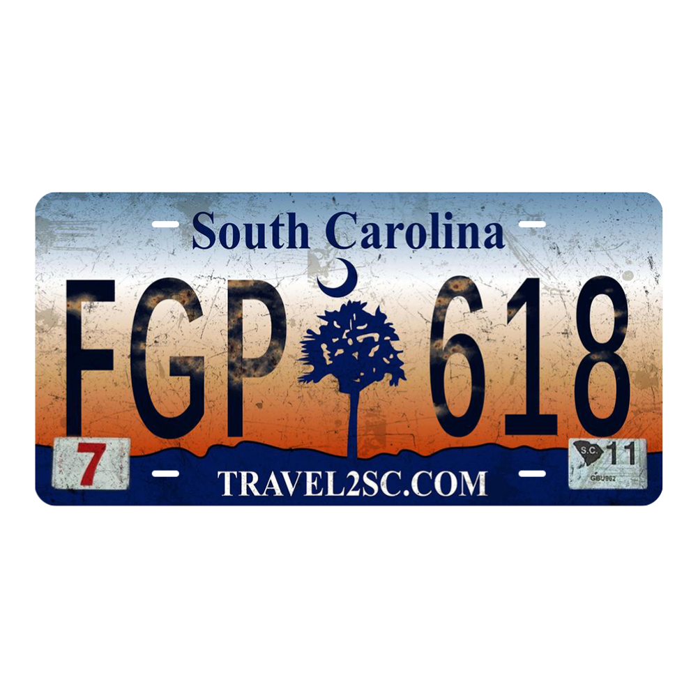 South Carolina FGP 618 - Tin License Plate Sign(6*12Inch)