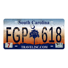 South Carolina FGP 618 - Tin License Plate Sign(6*12Inch)
