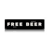 Free WiFi Great Beer Metal Sign – Funny Beer Bar Wall Decor
