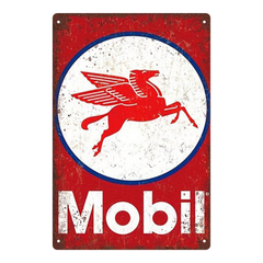 Mobil Pegasus – Vintage Gas Station Tin Sign