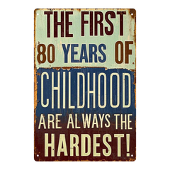 The First 80 Years of Childhood