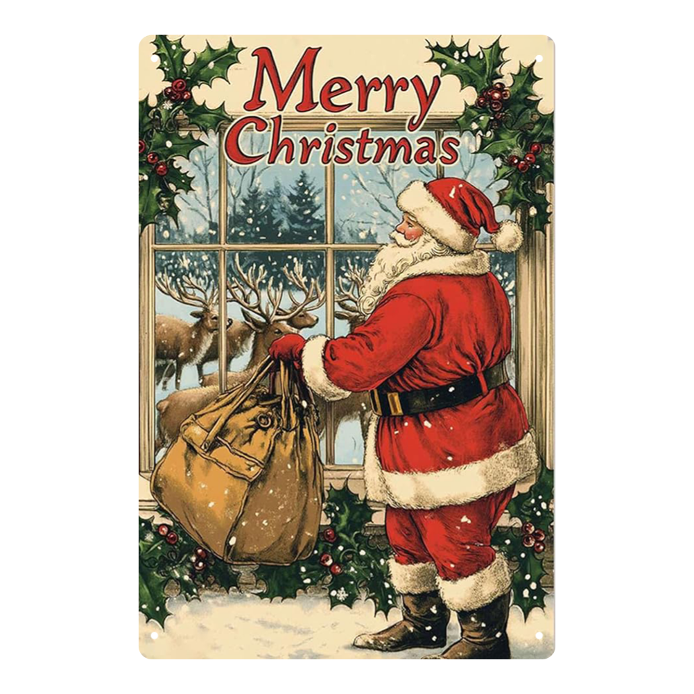 Merry Christmas Vintage Santa Claus