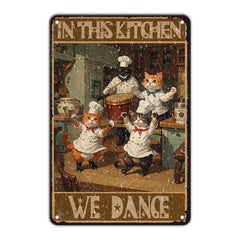 "In This Kitchen We Dance" Funny Cat Chef