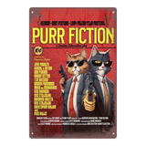 "Purr Fiction" Funny Cat Movie Poster