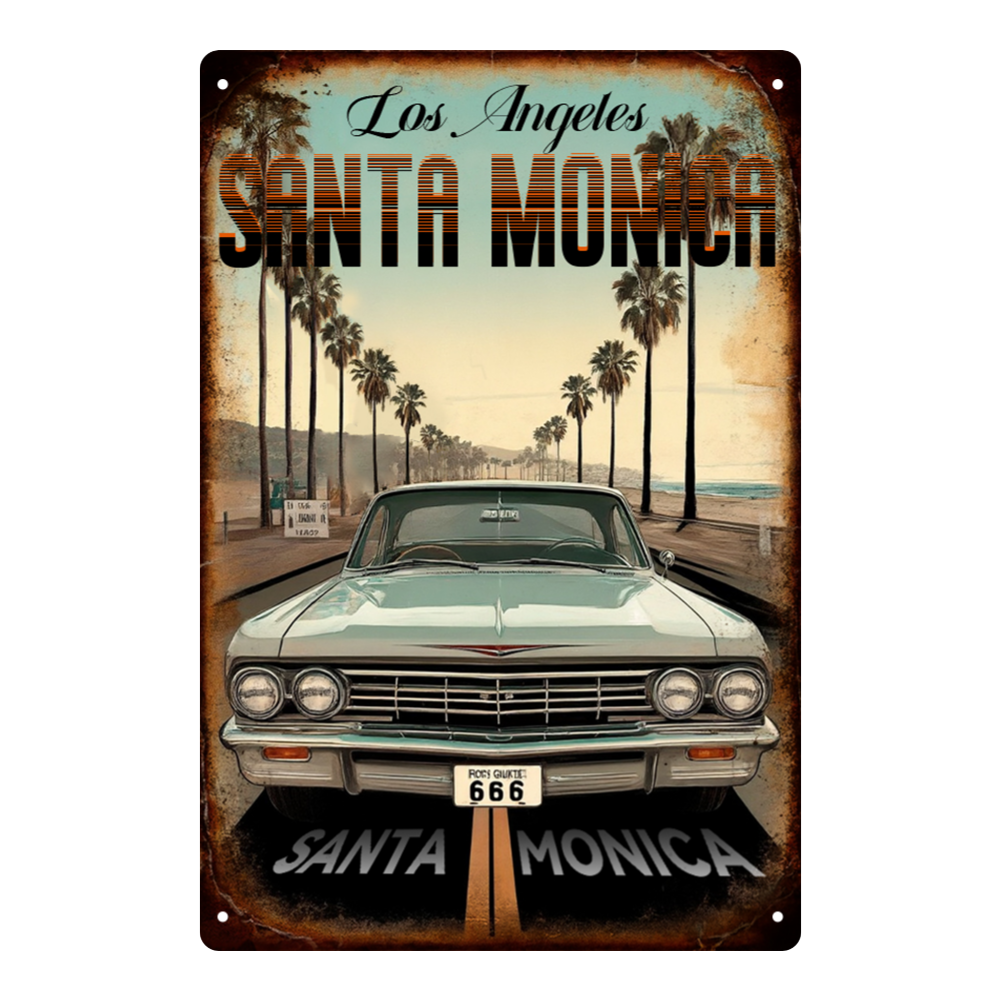 Vintage Santa Monica Route 66 & Classic Car