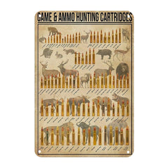 Vintage Hunting Ammo Tin Sign
