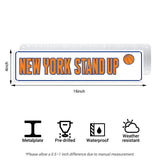 New York Stand Up Metal Sign – 27 Years Later NBA Finals Fan Wall Decor