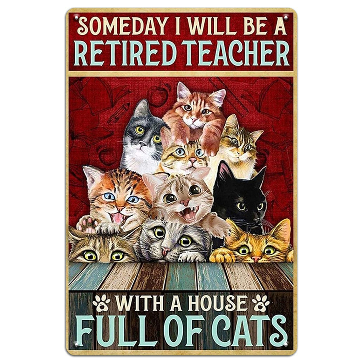 Retired Teacher, Full of Cats