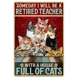 Retired Teacher, Full of Cats