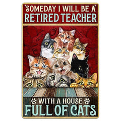 Retired Teacher, Full of Cats