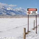 Danger "ICE" Not Safe Classic Industrial Warning Style