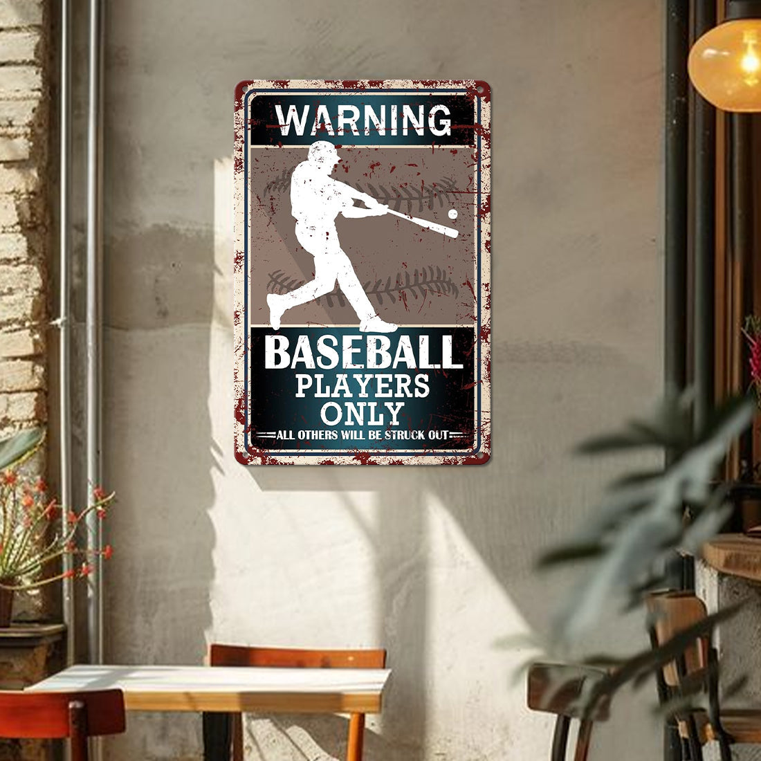 Warning Baseball Players Only