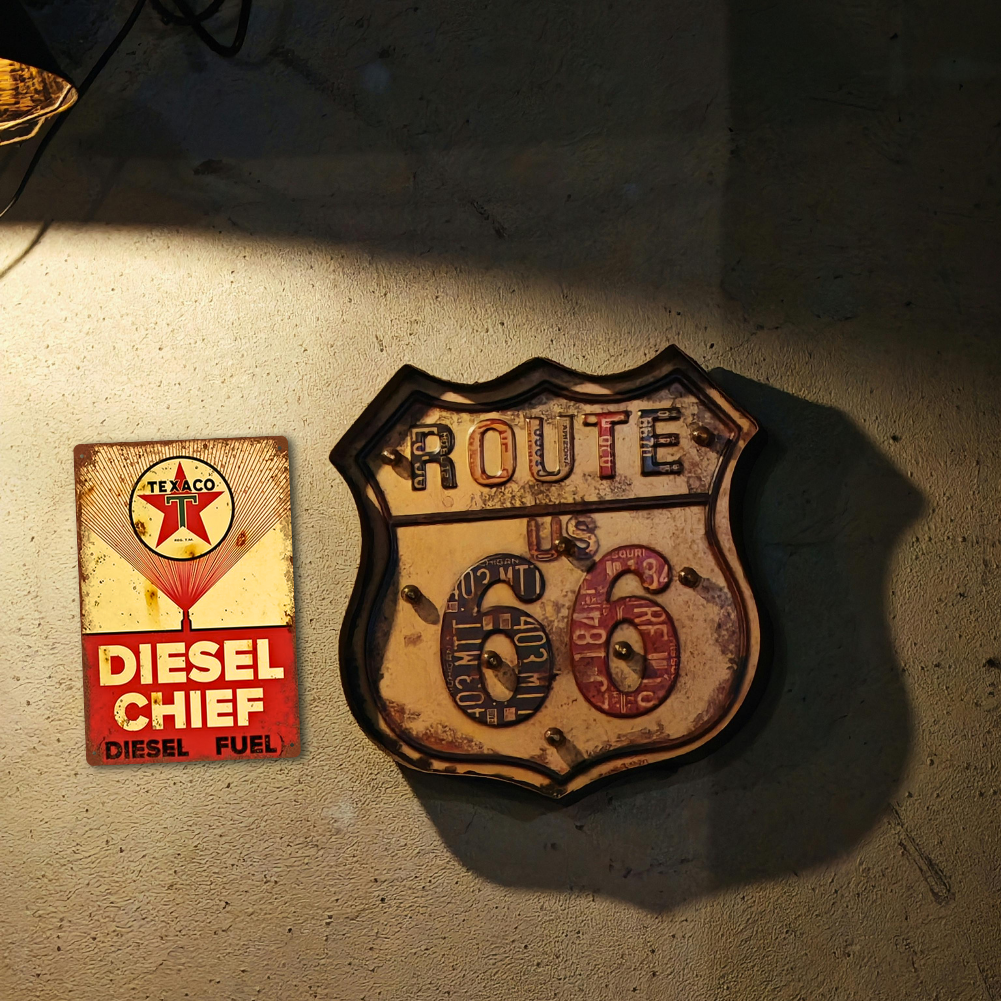 Texaco Diesel Chief – Vintage Diesel Fuel Tin Sign