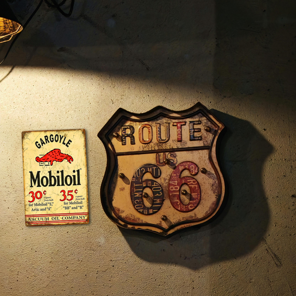 Gargoyle Mobiloil Vintage Tin Sign