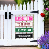 BLONDE BLVD Love Is a Way – Valentine’s Day Metal Street Sign Bundle (4 pcs)