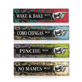 Custom Right  Pointing Hand Metal Sign