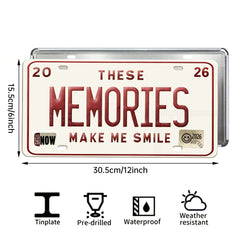2pcs - 2026 Vintage License Plate Bundle