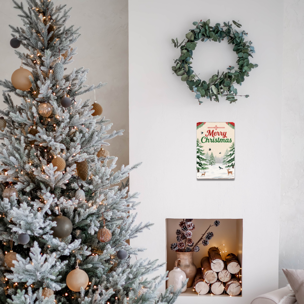 Merry Christmas – Retro Holiday Wall Decor