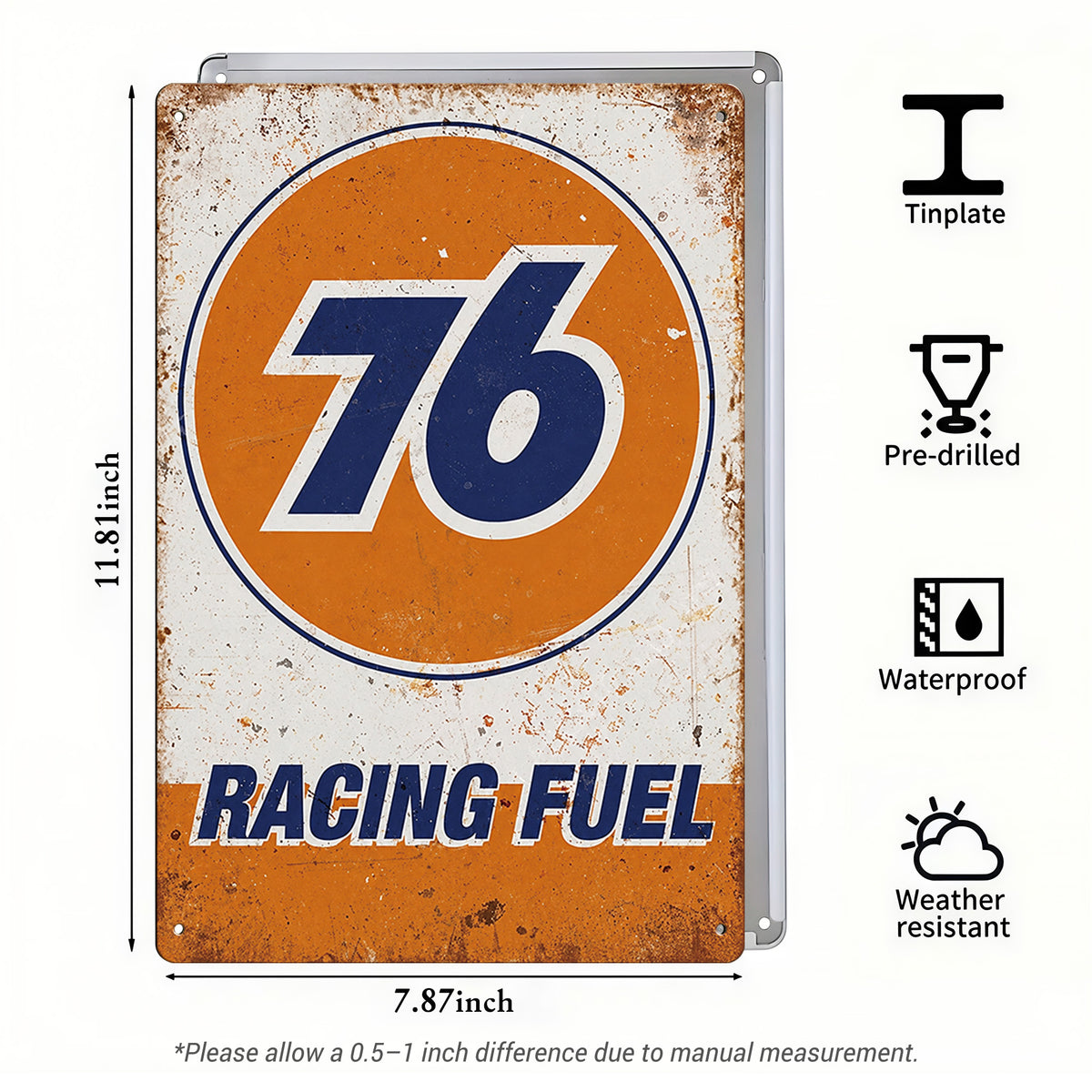 76 Racing Fuel – Vintage Tin Sign