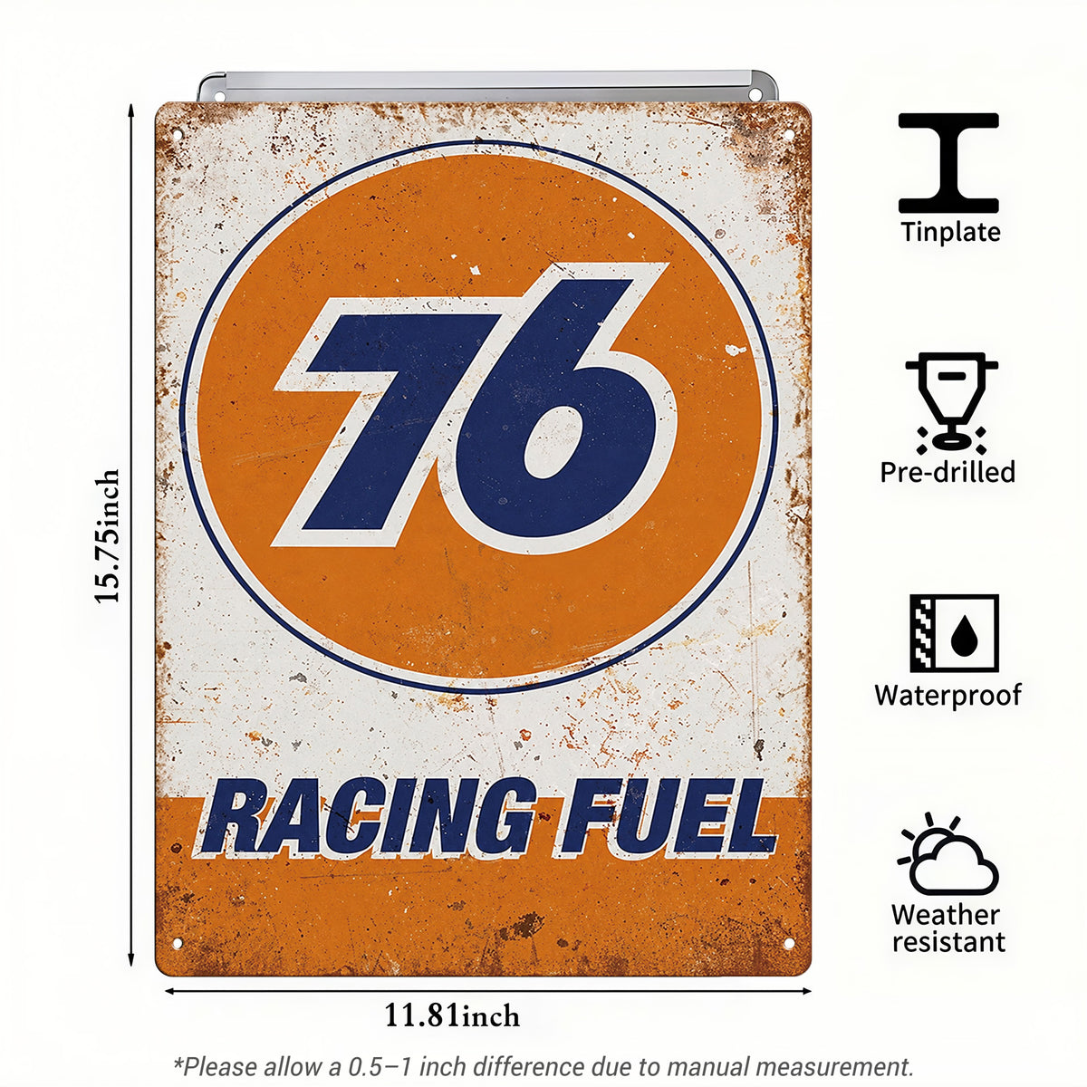 76 Racing Fuel – Vintage Tin Sign