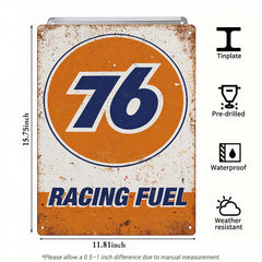 76 Racing Fuel – Vintage Tin Sign