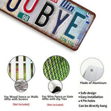 “Love You Bye” and More License Plate Metal Sign