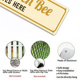 The Queen Bee Lives Here Metal Sign