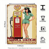 Bettie’s Service Station Pin-Up Tin Sign