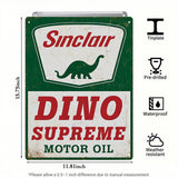 Sinclair Dino Supreme Motor Oil Tin Sign