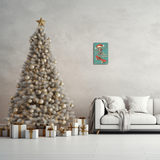"Merry Christmas" Skateboarding Skeleton