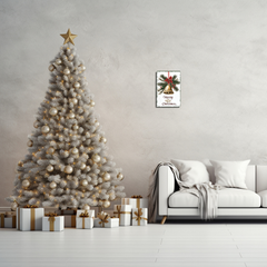 "Merry Christmas" Classic Bell & Holly