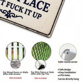 Funny Garden Fence & Patio Decor - This Is My Custom Text Don’t Fuck It Up