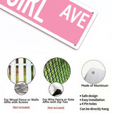 Pretty Girl Ave Metal Sign