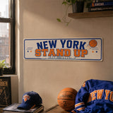 New York Stand Up Metal Sign