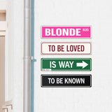 BLONDE BLVD Love Is a Way – Valentine’s Day Metal Street Sign Bundle (4 pcs)