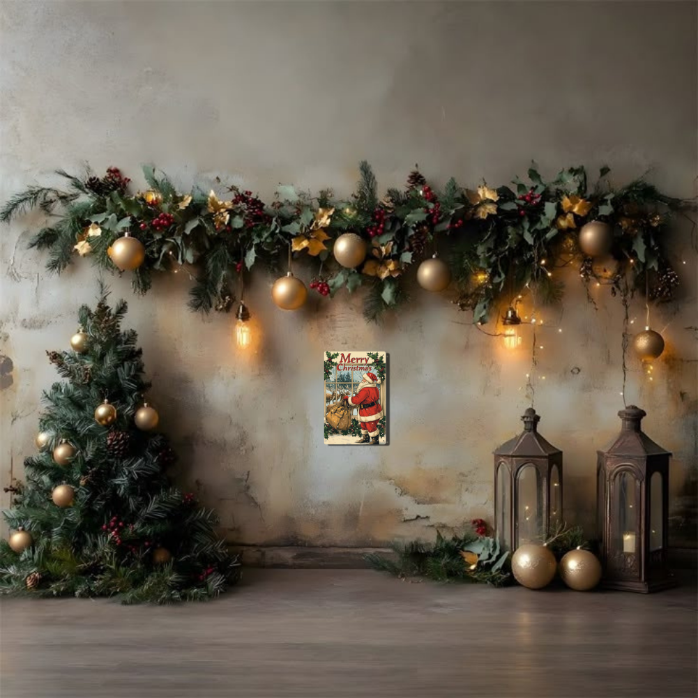 Merry Christmas Vintage Santa Claus