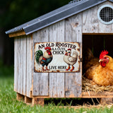 Farmhouse Couple Metal Sign