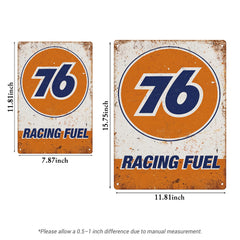 76 Racing Fuel – Vintage Tin Sign