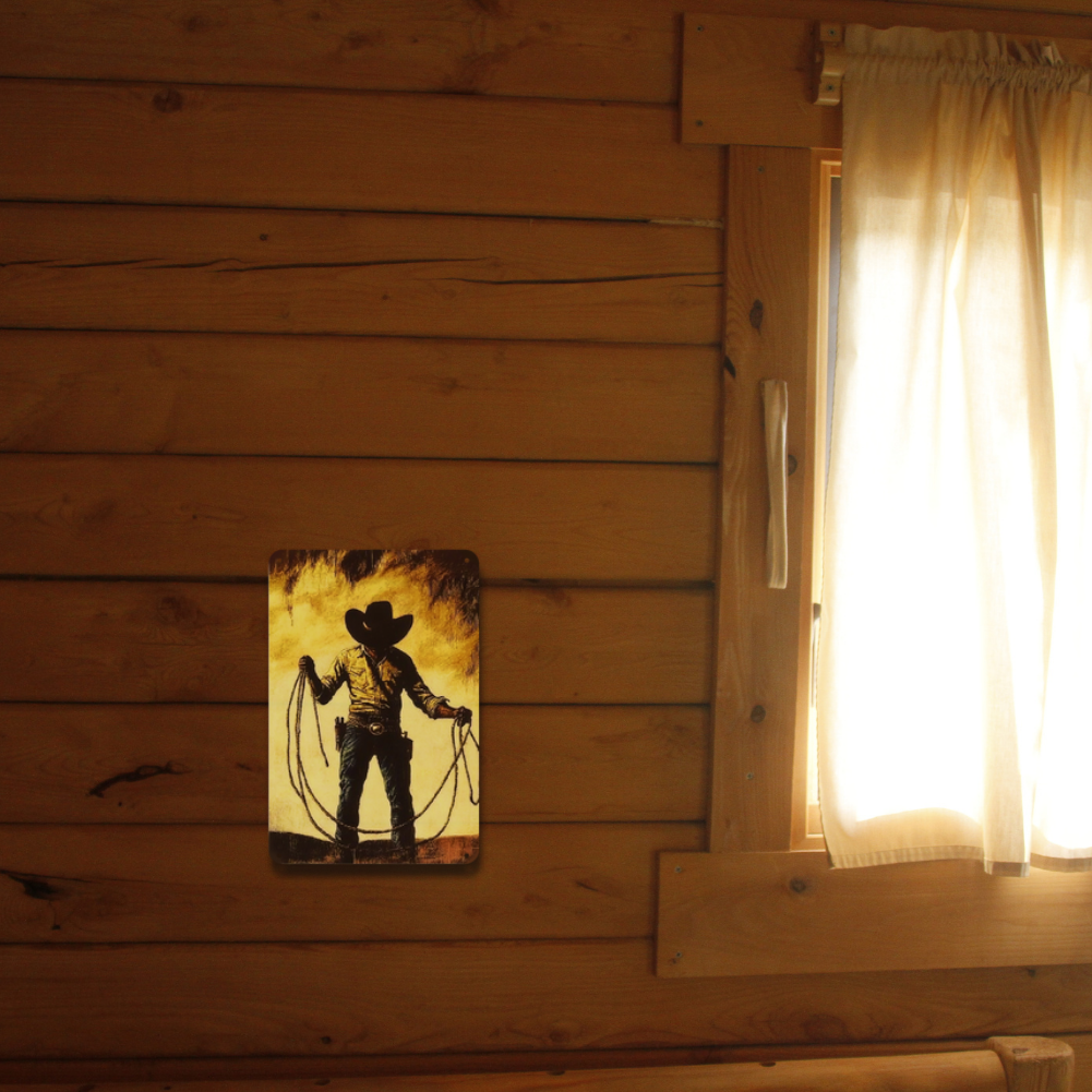 Lone Cowboy Silhouette