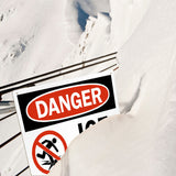 Danger "ICE" Not Safe Classic Industrial Warning Style