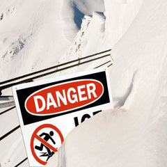 Danger "ICE" Not Safe Classic Industrial Warning Style