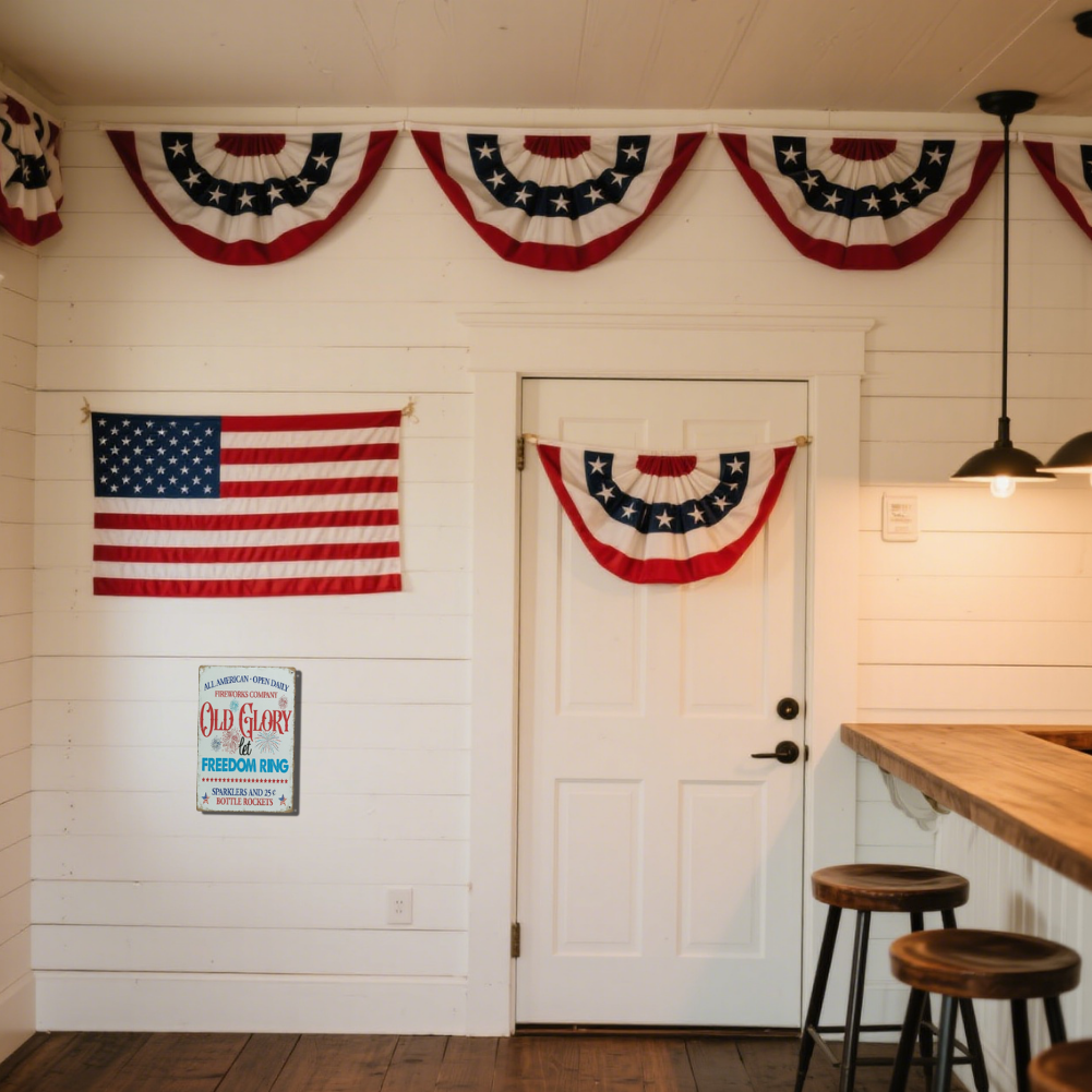 Old Glory Let Freedom Ring Vintage Fireworks