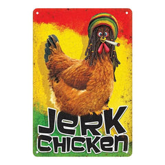 "Jerk Chicken" Funny Rasta Chicken