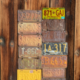 New Mexico 871-GAJ - Tin License Plate Sign(6*12Inch)