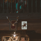 Minimalist Cowboy Roping Silhouette