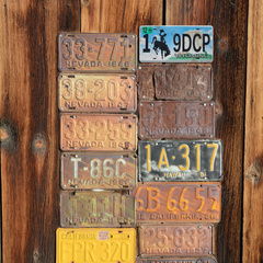 Wyoming 1-9DCP - Tin License Plate Sign(6*12Inch)