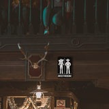 Restroom Cowboy & Cowgirl Silhouette