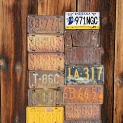 Indiana 971NGC - Tin License Plate Sign(6*12Inch)